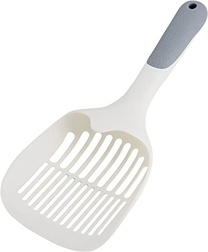 GLUTTONY Pala Arenero Grande Gatos - Accesorios Gato Cat Litter Perros y Gatos, Recogedor Caca Limpieza de Caja de Arena, Mango Ergonómico, Duradero Fácil y Efectivo, Ideal para múltiples Mascotas