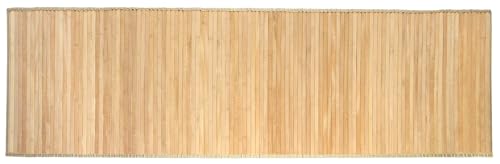 HERSIG - Alfombra de bambú Natural | Alfombra Rectangular - 60 x 150 cm