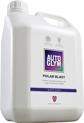 Autoglym Polar Blast, Espuma Activa de Nieve con PH Neutro para Prelavado, Lavado del Coche, Apta para Limpiadoras a Presión Domésticas y Pistolas de Espuma – 2,5 Litros