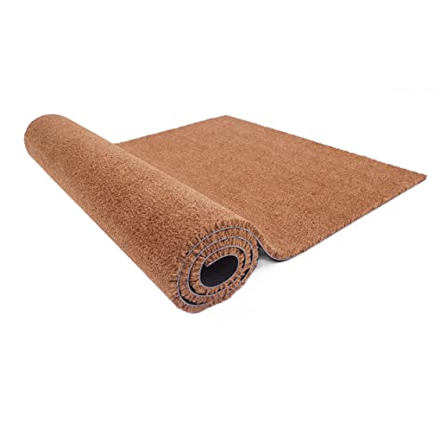 Carpido Felpudo Coco 100x200 cm Muy Resistente - Felpudo Coco 16mm Natural Antibacteriano - Felpudo rascador Antipolvo Respetuoso con el Medio Ambiente