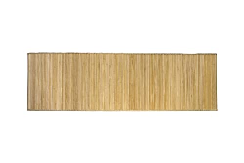 HERSIG - Alfombra de Bambu Natural | Alfombra Rectangular - 60 x 200 cm