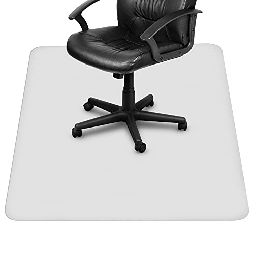 Belle Vous Protector Suelo Silla Ruedas Transparente Resistente – 120 x 120 cm - Alfombra Silla Ruedas Antideslizante Alfombra y Suelo - Protector de Suelo para Silla de Oficina