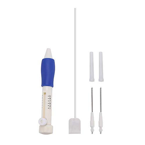 Juego de bolígrafos mágicos para bordar, juego de bolígrafos con aguja perforadora, kit de herramientas para manualidades, agujas de plástico ABS para perforar, manualidades para manualidades