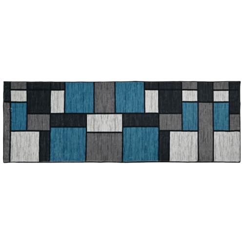 LYYK Alfombra de Pasillo Lavable Antideslizante, Pelo Corto y Moderna, se Vende por Metros para habitación, salón y Cocina 40x140cm