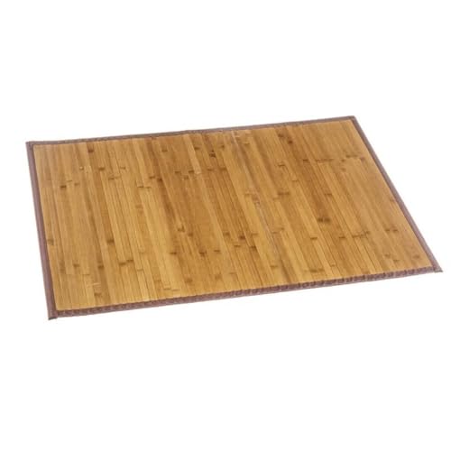 LEKE GO Alfombra de bambú, Antideslizante, Anti Manchas, Resistente a la Humedad, Color Natural de 80X120 cm (80x120)