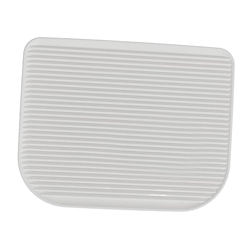 LOVIVER Tapete para Arena para Gatos Tapete para atrapar Arena Portátil Ligero Duradero Fácil de Limpiar Alfombra para Caja de Arena para Gatos Tapete para, Blanco