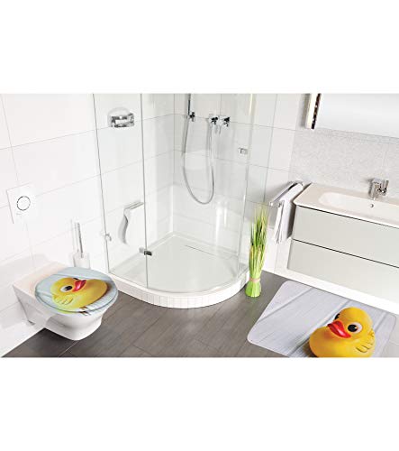 Sanilo Alfombra de baño I Gran selección de Alfombrillas para el baño I Alfombra Muy Suave y Antideslizante I Se Puede Lavar y Seca con rapidez (50 x 80 cm, Pato)