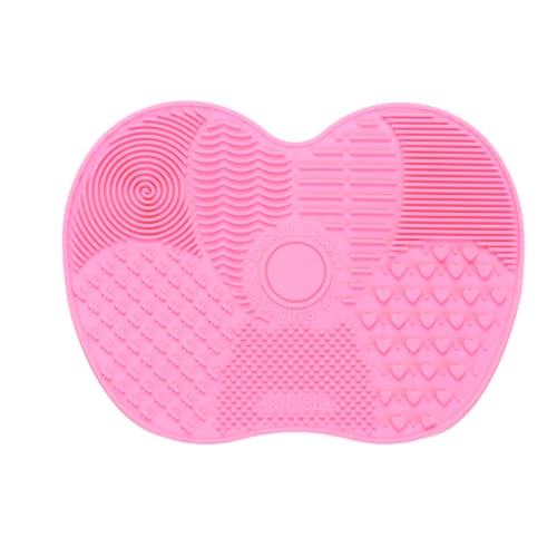 Cepillo de Limpieza de Silicona, Alfombrilla de Limpieza de Brochas de Maquillaje de Silicona, Estera de Limpieza de Cepillo Cosmético
