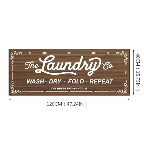 Tapete antideslizante para cuarto de lavado y cocina, alfombra decorativa para lavandería de autoservicio, baño y suelos de habitación