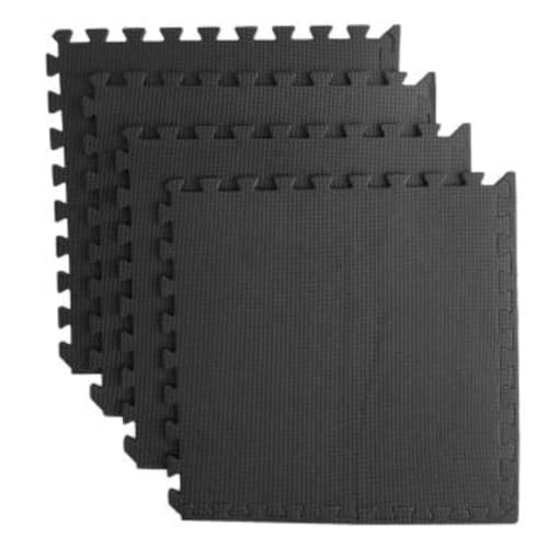 Nakloe - Suelo Gimnasio - (4 Piezas - 60x60 Cada Pieza) - Tapete Puzzle - Esterilla Fitness - Gimnasio en casa - Colchoneta Gimnasia - Tatami