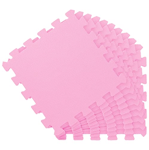 LittleTom 9 Piezas Alfombra Bebé Desde el Primer Mes - 30x30 cm Colchoneta de Espuma EVA Acolchada - Superficie Puzzle Antideslizante para Niños Pequeños - Suelo Protector para la Habitación Infantil