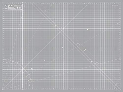 La Canilla Base de Corte Autocicatricante Patchwork A2 (60 x 45cm) Alfombra de Corte para Costura y Manualidades (Gris)