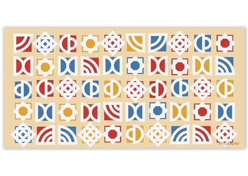 mubusi Alfombra Vinílica Cocina Salón - Varios Tamaños - (Bauhaus 150x300 cm)