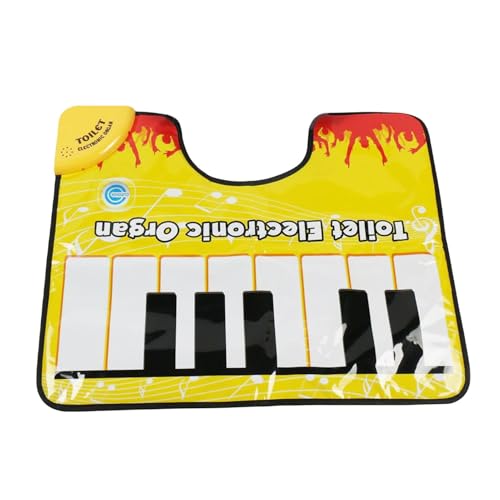 Alfombra Para Ir Al Baño - Alfombra Para El Suelo Del Inodoro Manta Musical Juguete | Divertida Alfombra Con Sonido De Piano Para Ir Al Baño | Chistes Divertidos Absorbentes De Felpa Y Agua Y Juguetes