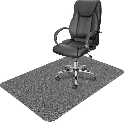POWZOO Base para Silla de Escritorio,Alfombrilla Protectora para Silla de Oficina, Alfombra Resistente a los arañazos para parqué y Suelos Duros, Silla de Oficina, Base para sillas, Alta Densidad