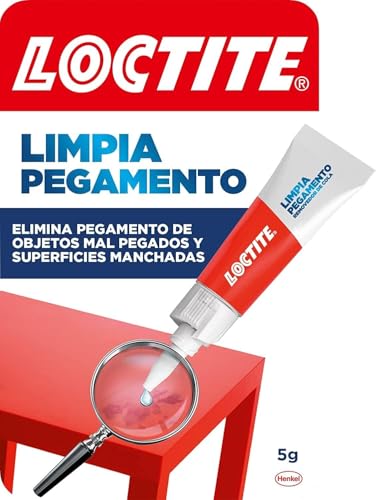 Loctite Limpia Pegamento, quita pegamento para corregir objetos mal pegados o despegar dedos, quita adhesivo para superficies manchadas o tinta, 1x5 g