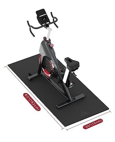 HAPBEAR Esterilla Protección de Suelo-152×76cm×6mm, Antideslizante, Tapete para Equipo de Ejercicio, Cintas de Correr, Bicicleta estática, Elíptica，Banco De Pesas, Aparatos de Fitness