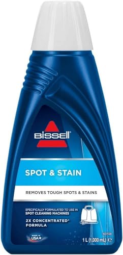 BISSELL Fórmula Antimanchas | Para Tapicerías, Moquetas y Alfombras | Fórmula Limpiadora de 1 Litro | Usar con Spotclean/Spotclean Pro | Aroma Fresco | 1084N