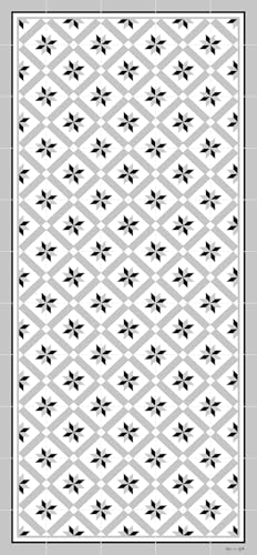DobleUve Estudio Alfombra Vinílica Hidráulica 24 | Color Gris | 65x110 cm | Alfombra Cocina Lavable Antideslizante | Alfombra Vinilica | Suelo Vinílico | Alfombra Vinilo Salón