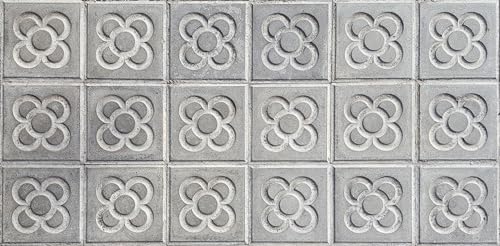 Alfombra VINILICA PROTEGIDA Estampada Vinilo DE PVC FÁCIL Limpieza Antideslizante Base DE Goma BALDOSA HIDRAULICA Barcelona (50x80cm)