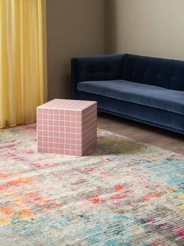 RugVista Monet, Alfombra Moderna, Pelo Corto, 80 x 200 cm, Rectangular, Calidad cert. Oeko-Tex Standard 100, Polipropileno, Pasillo, Dormitorio, Cocina, Salón, Comedor, Despacho, Multicolor