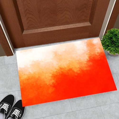 Alfombra de terciopelo de vidrio con fondo abstracto de acuarela, 1 x 2 pies, para sala de estar y recámara