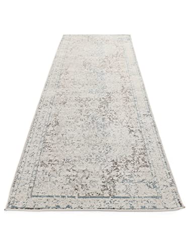 RugVista, Nadia, Alfombra, Pelo Corto,80 x 300 cm, Pasillo, Moderno, Oeko-Tex Standard 100, Polypropylene, Pasillo Dormitorio Cocina, Sala De Estar, Claro, Beige Oscuro