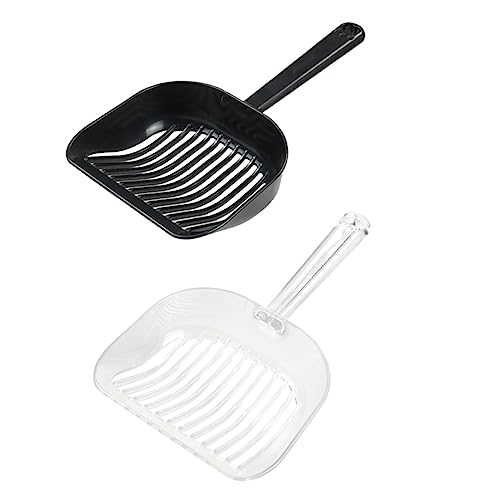 Ipetboom 2 Piezas Pala para Gatos recogedor de Arena para Gatos Cuchara para Caca de Cachorro Herramienta de Limpieza de Arena para Gatos recogedor de Filtro de Arena para Mascotas Limpio