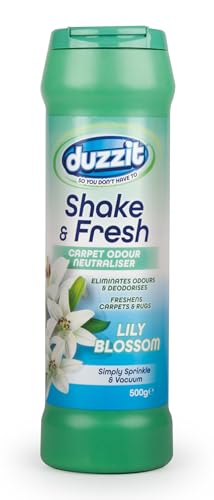 Shake & Fresh - Ambientador de alfombras en polvo con flor de lirio neutraliza los olores, 500 g