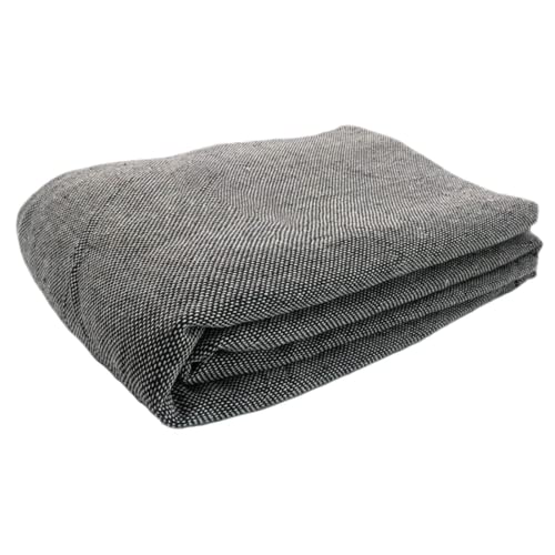 zalati Alfombra de tela antideslizante con respaldo final, 1 m, poliéster, algodón, flexible, ligera, flexible, color gris