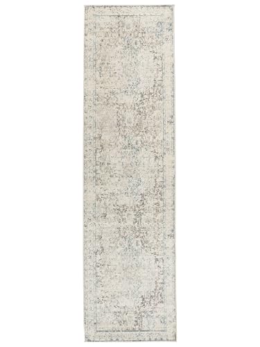 RugVista, Nadia, Alfombra, Pelo Corto,80 x 300 cm, Pasillo, Moderno, Oeko-Tex Standard 100, Polypropylene, Pasillo Dormitorio Cocina, Sala De Estar, Claro, Beige Oscuro