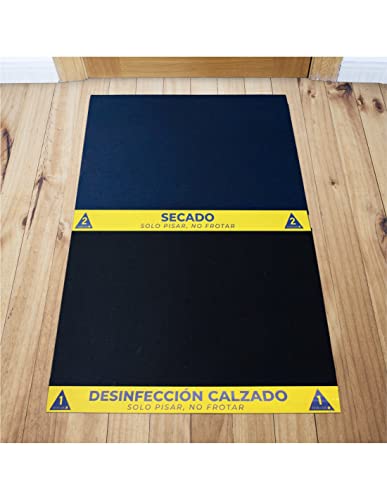Alfombra - Felpudo de desinfección de Calzado 2 Vinilos (160x120 cm) - Antideslizante, hogar, Trabajo, desinfectante de Calzado, Entrada Negocio y hogar - Made In Spain