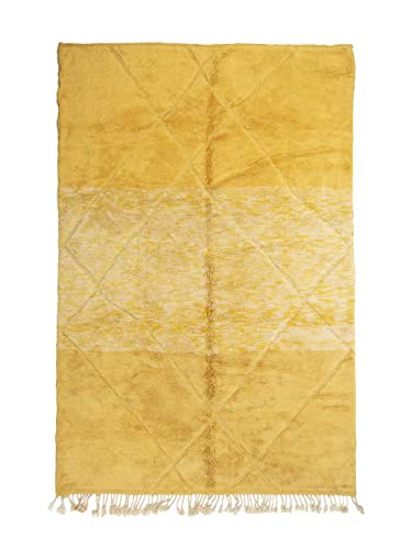 Alfombra bereber marroquí Beni Mrirt Oriente - 100% tejida a mano natural tribal alfombra - formas de diamante - 316 x 208