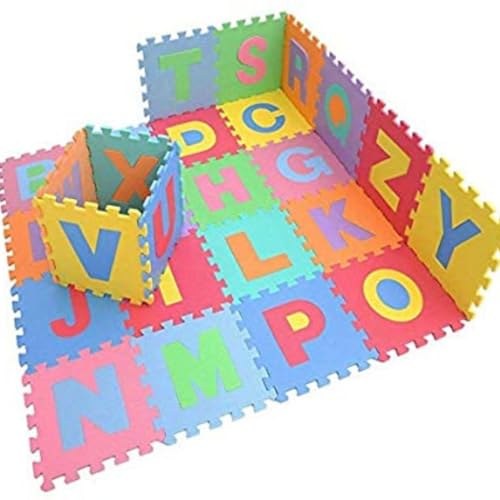 Nakloe - 26 Piezas - Alfombra Puzzle Bebe - Puzzle Suelo Bebe Goma eva - Alfombra Puzzle - Suelo Puzzle - (135x135cm)