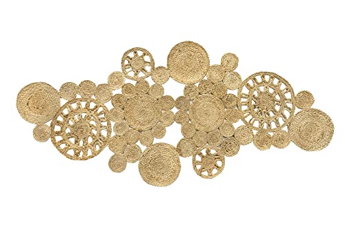 HAMID - Alfombra de Yute Vera, 100% Fibra de Yute Natural, Alfombra de Yute Redonda y Decorativa, Tejida a Mano, Salón, Dormitorio, Alfombra de Pasillo - (170x80cm)