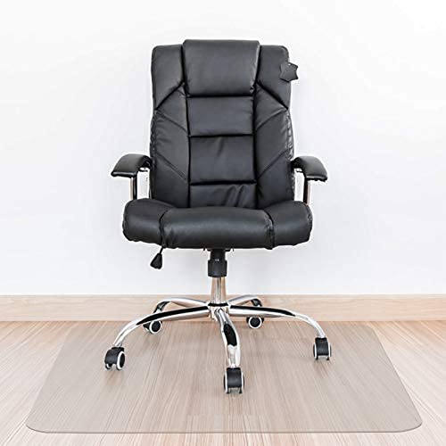 Kuyal Alfombrilla Transparente para Silla, Uso en Suelo Duro, Alfombrilla Transparente para protección de Suelo de Oficina y hogar Alfombrillas para Silla (90x120cm)