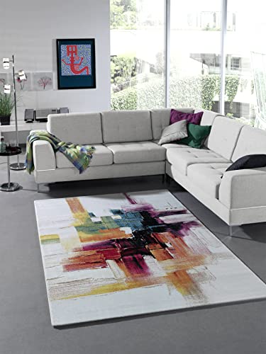 Mia's Teppiche Alfombra Moderna Splash de diseñador, Multicolor, 10-6-27-18, tamaño: 120 x 170 cm, Multicolor, 10-6-27-18