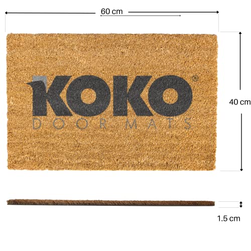 koko doormats Felpudo Original y Divertido - Fibra de Coco y PVC - Baby no me llames - 40x60 cm - Alfombras para la Puerta de Entrada casa Exterior