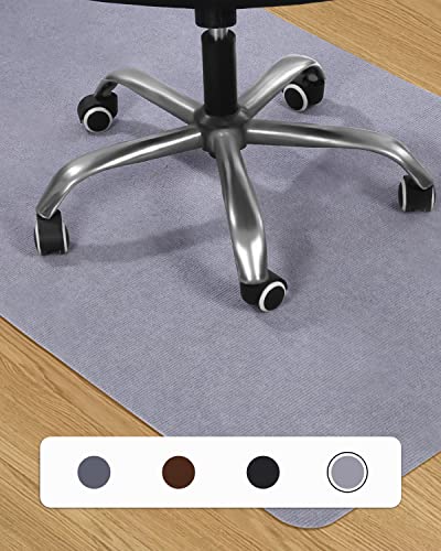 90 x 140 cm Protector Suelo Silla Ruedas, Gris claro, Protector Suelo Silla, Antideslizante Protector Suelo, Alfombra Silla Ruedas, Alfombra Silla Gaming, Tapete de Protección de Madera / baldosas