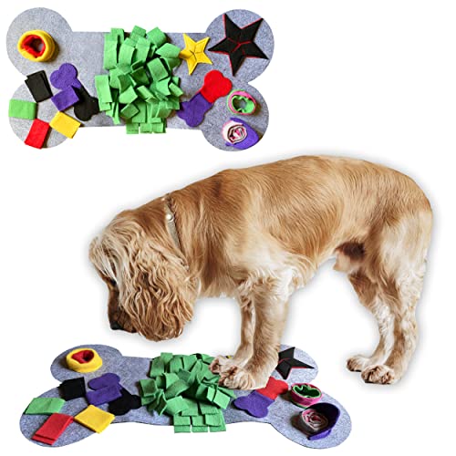 PET&TRACKS Alfombra De Entrenamiento Olfativa para Perros. Juguete Interactivo para La Inteligencia De Tus Mascotas. El Mejor Juego De Comida para Tu Perro.
