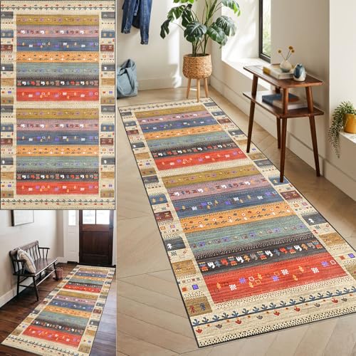 Alfombras de Pasillo Alfombra Corredor Antideslizante Larga 40 x 60 cm Alfombras de área Absorbente Alfombra Cocina Lavable Felpudo Entrada Casa Alfombrillas de Baño Salón Alfombra Comedor Pasillo