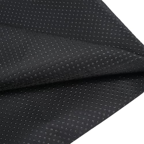 GORGECRAFT Tela de Respaldo Final Antideslizante 1.55x1m Tela de Vinilo de PVC Negro Almohadilla de Mechones para Alfombras Primarias Tela de Puntos Redondos Que Se Mantiene En Su Lugar Manualidades