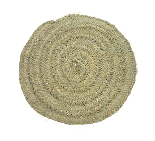 HERSIG - Alfombra Fibra Natural | Alfombra Redonda de Esparto - 60 cm