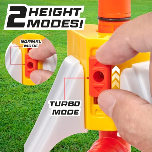 WOW! STUFF - HYPR Rocket 500 | El Mayor pisotón Volador para lanzar Cohete | Vuela hasta 500 pies | 3 Cohetes | Jardín al Aire Libre o Patio Trasero | Juguetes y Regalo para niños, familias, niños y