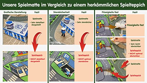 STIKKIPIX Gran Zoo | Parque de Animales Alfombra Infantil de Juego | SM04 Cuarto de los niños | Tamaño: 150 x 100 cm | Accesorios adecuados para Schleich, Papo, Bullyland, Playmobil etc
