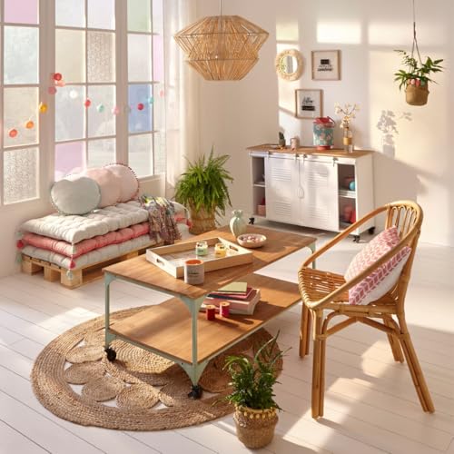 Atmosphera - Alfombra Calada 'Esra' en Yute D. 80 cm