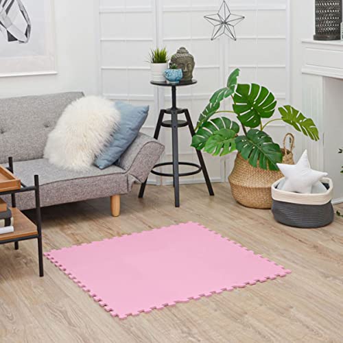 LittleTom 9 Piezas Alfombra Bebé Desde el Primer Mes - 30x30 cm Colchoneta de Espuma EVA Acolchada - Superficie Puzzle Antideslizante para Niños Pequeños - Suelo Protector para la Habitación Infantil