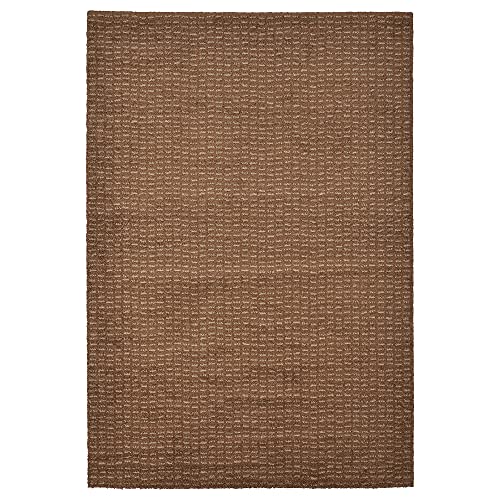Ikea Alfombra larga de pelo bajo, 60 x 90 cm, color marrón claro