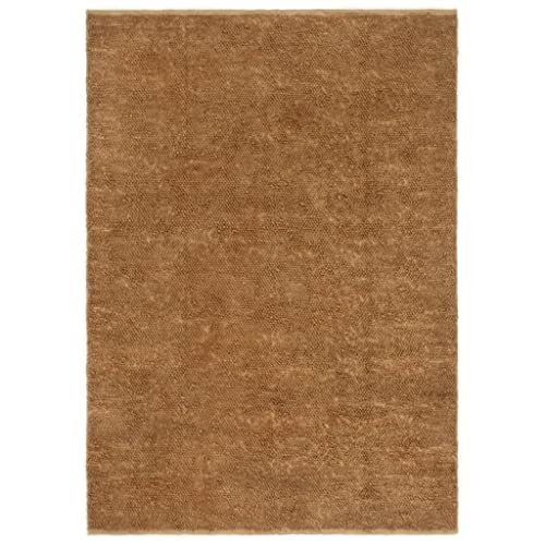 vidaXL Alfombra de Nudo Hecha a Mano Tapete Esterilla Suelo Entrada Salón Dormitorio Oficina Habitación Casa Hogar Yute y Algodón 160x230 cm