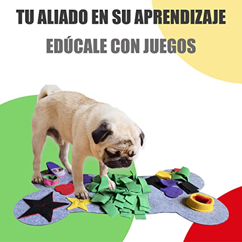 Guau PAWS Alfombra De Entrenamiento Olfativa para Perros. Juguete Interactivo para La Inteligencia De Tus Mascotas. El Mejor Juego De Comida para Tu Perro.